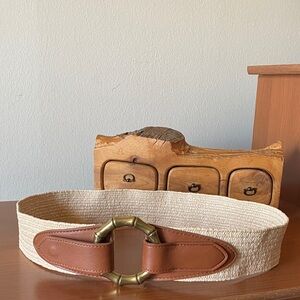 International Concepts Bamboo Buckle Belt